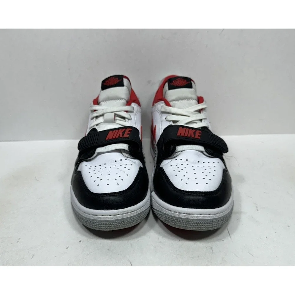 Jordan Legacy 312 Low Bred Fire Red Black Toe CD7069-160 Men's Size 9.5